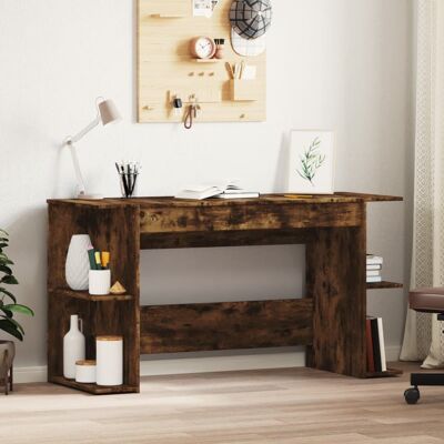 Scrivania Rovere Fumè 140x50x75 cm Legno Ingegnerizzato