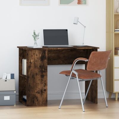 Bureau Chêne fumé 100x55x75 cm Bois composite