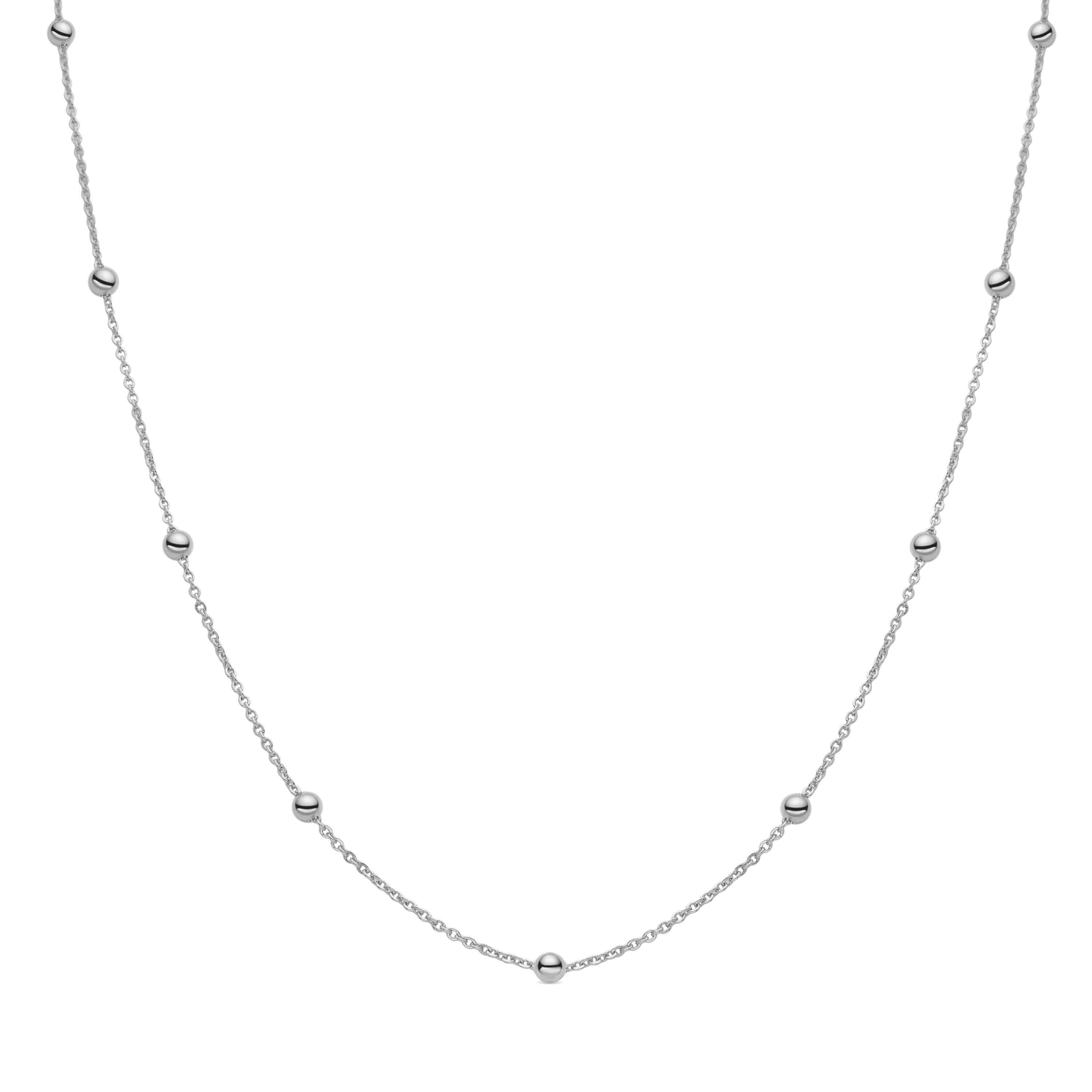 Collana con finitura rodiata - Liydat