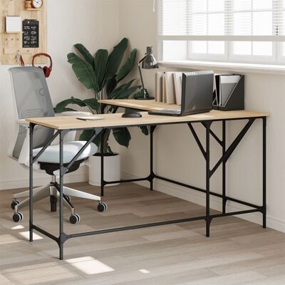 Scrivania Sonoma Oak 149x149x75 cm Legno ingegnerizzato