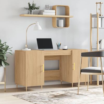 Scrivania Sonoma Oak 140x50x75 cm Legno ingegnerizzato