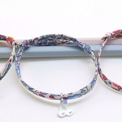 Cherries silver bracelet