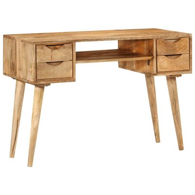 Scrivania con cassetti 110x47x76 cm Legno massello Mango