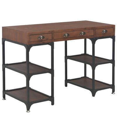 Scrivania con 3 cassetti 110x50x78 cm Legno massello di abete