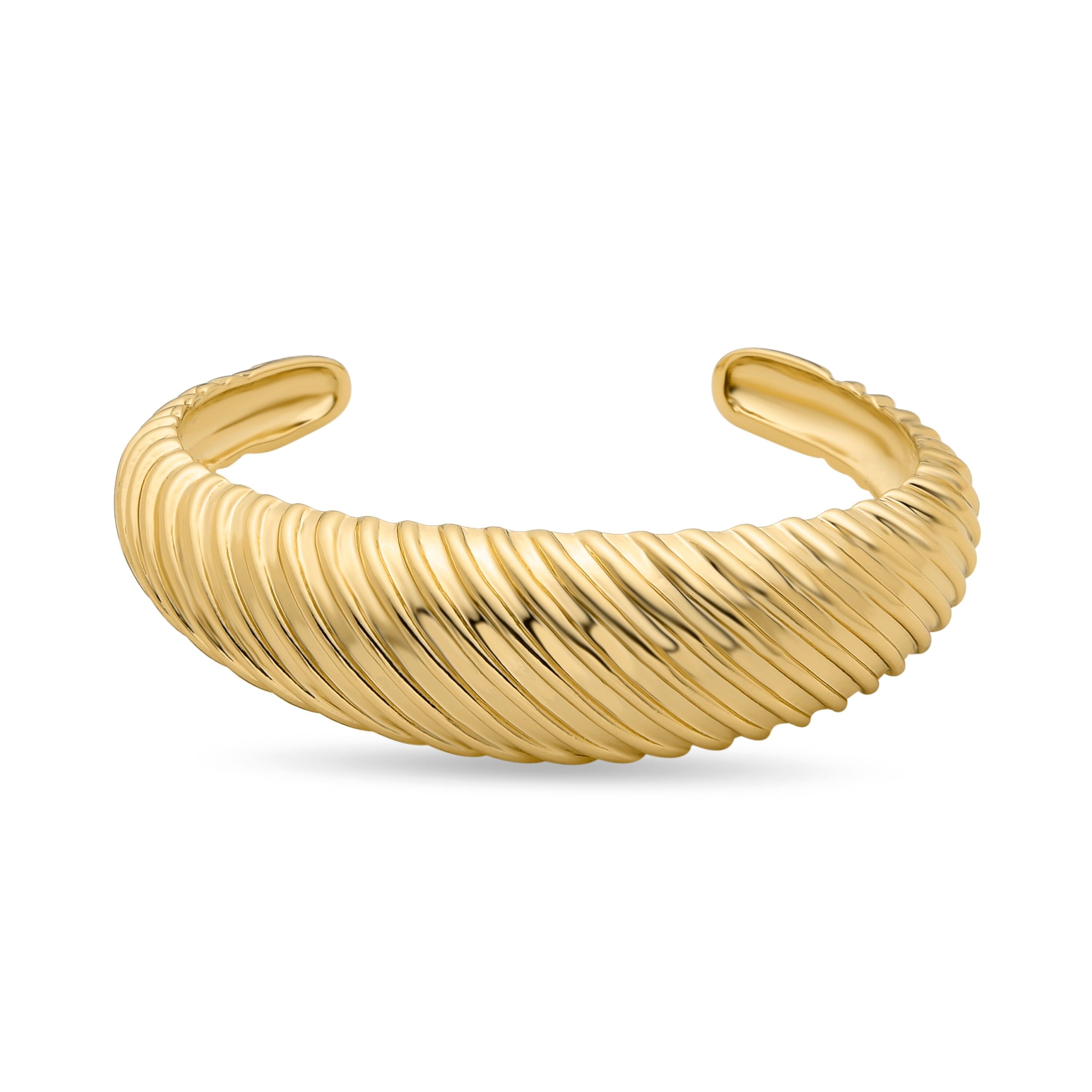 Bracciale rifinito in oro giallo 18 carati - Bireas