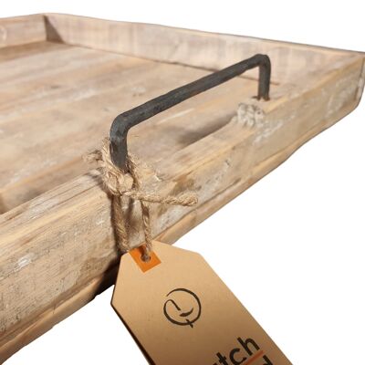 plateau en bois carré