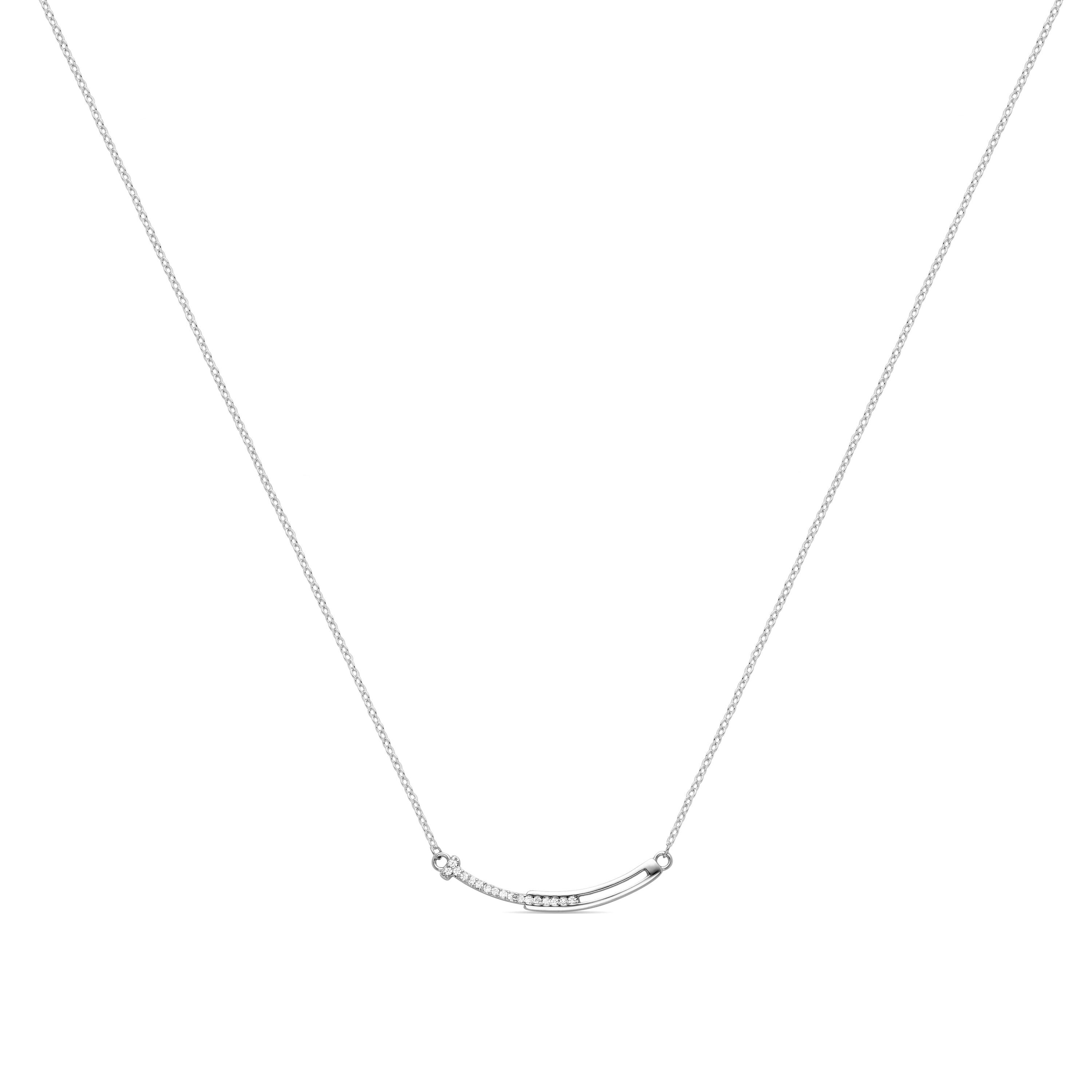 Collar de Circonita Brillante acabado en rodio - Fai