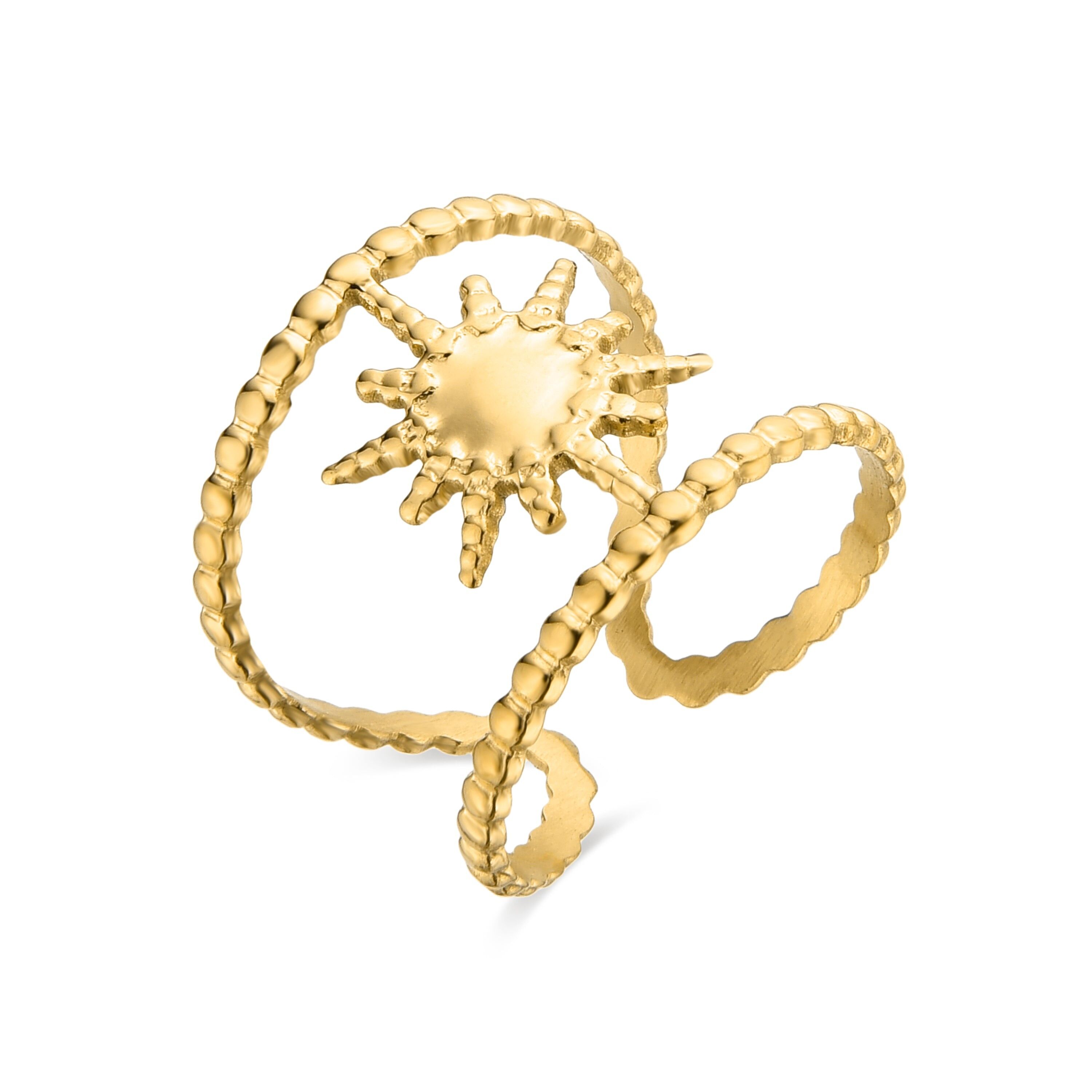 Anillo acabado en oro amarillo de 18K - Daeba