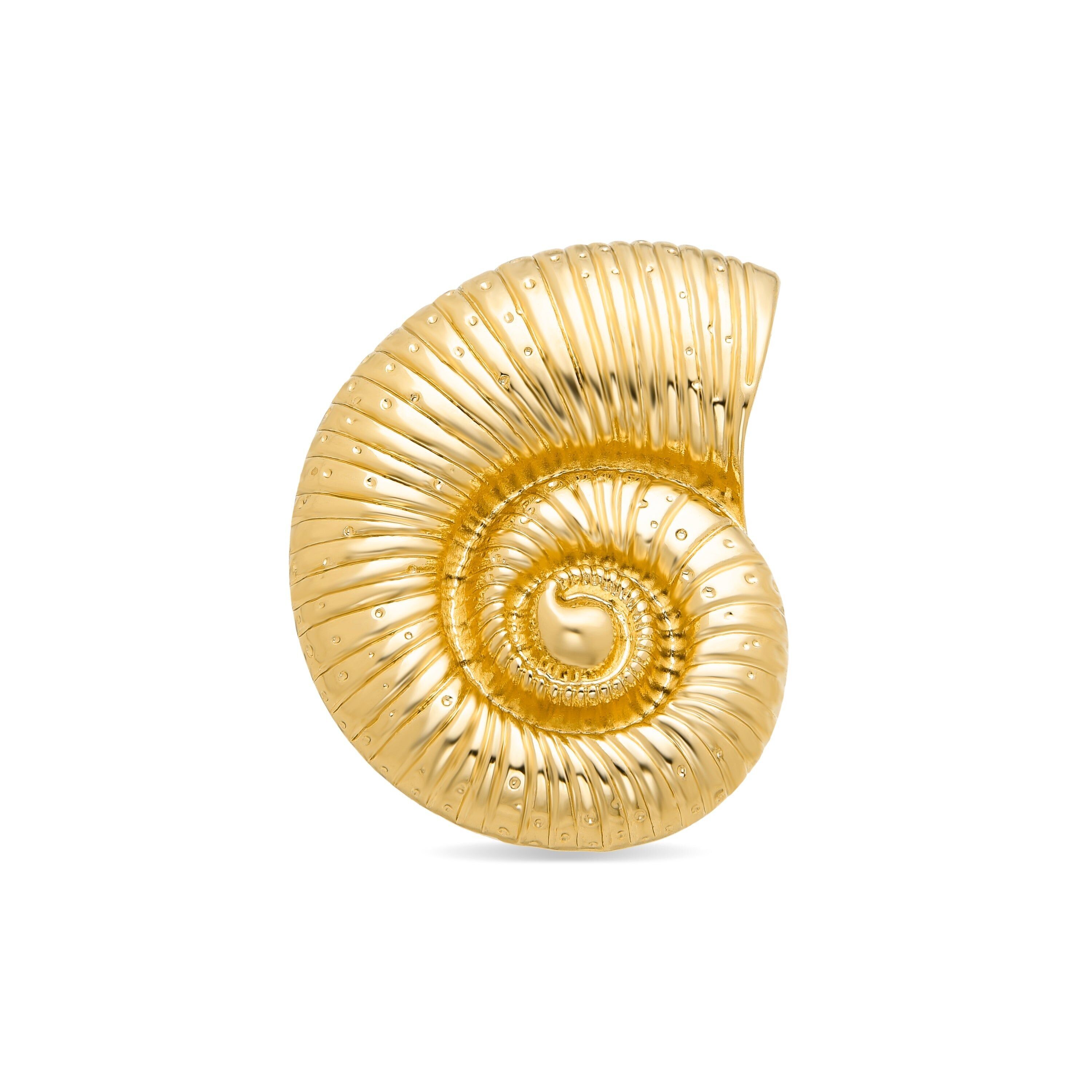 Spilla rifinita in oro giallo 18 carati - Caracola