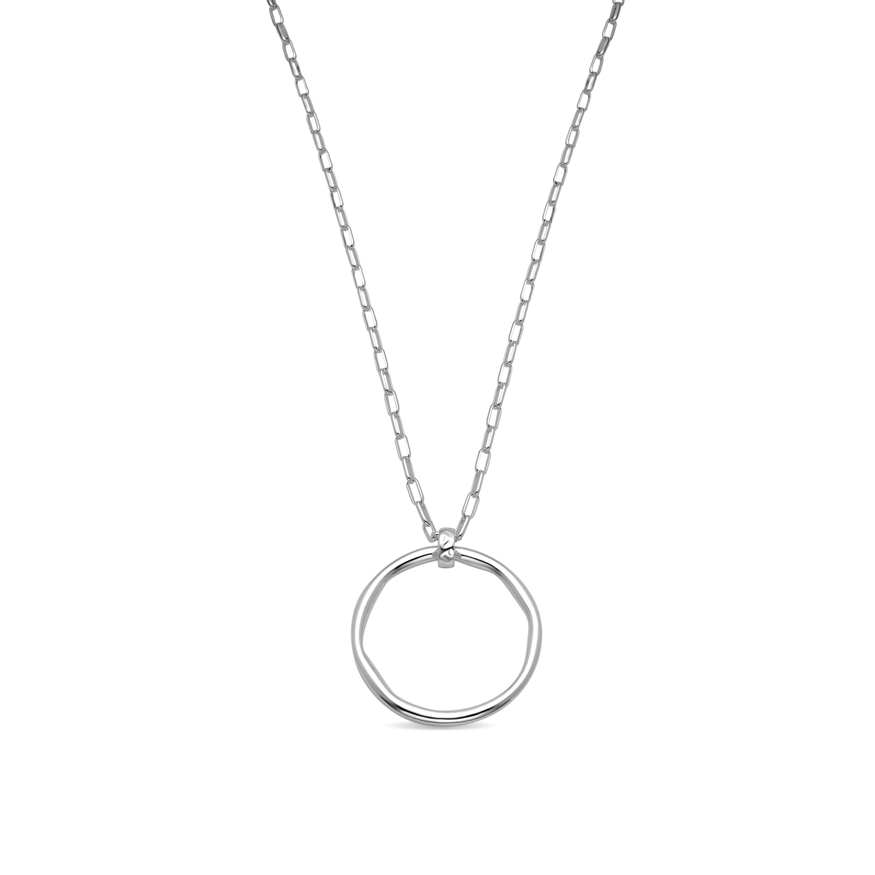 Collana con finitura rodiata - Laksy