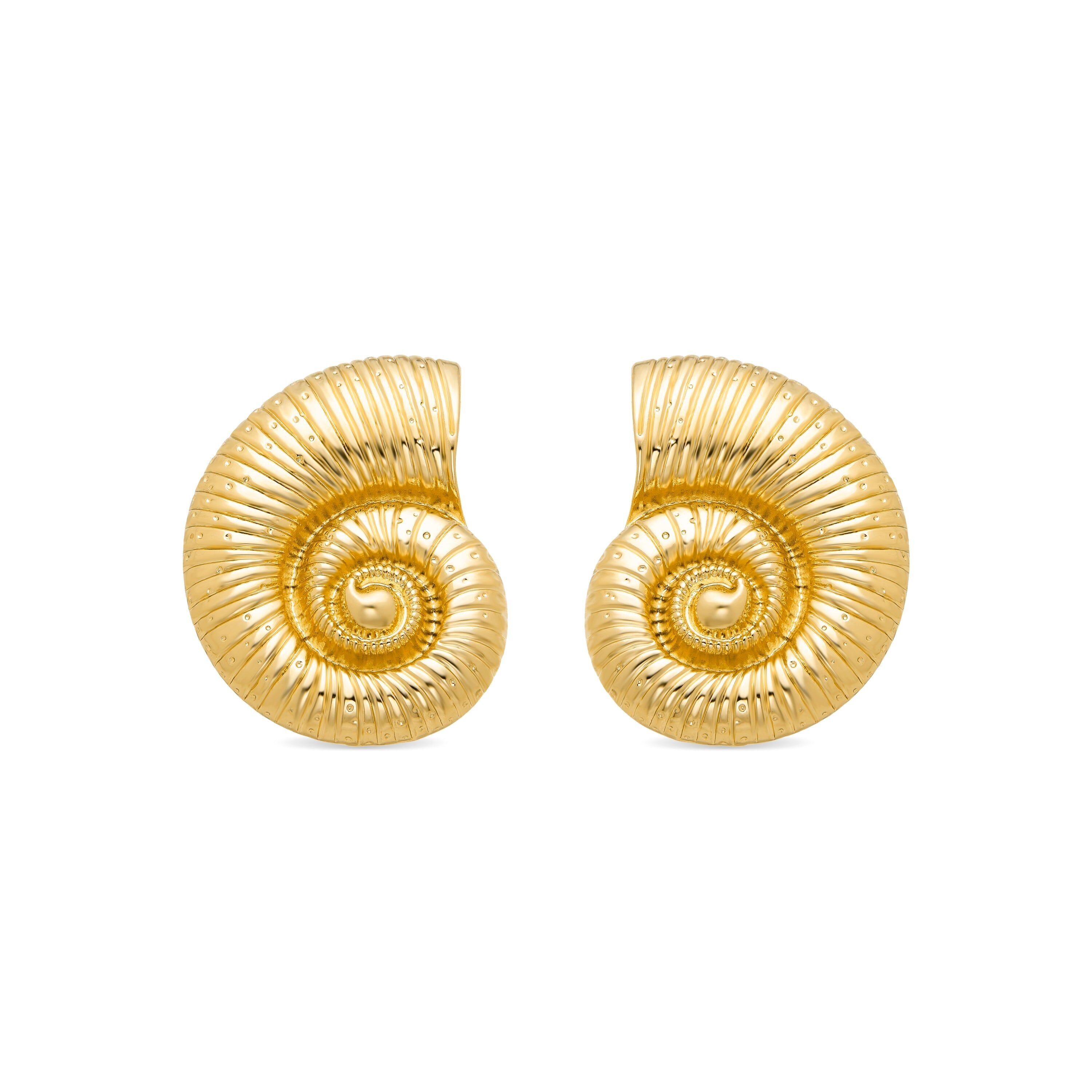 Orecchini rifiniti in oro giallo 18 carati - Caracola