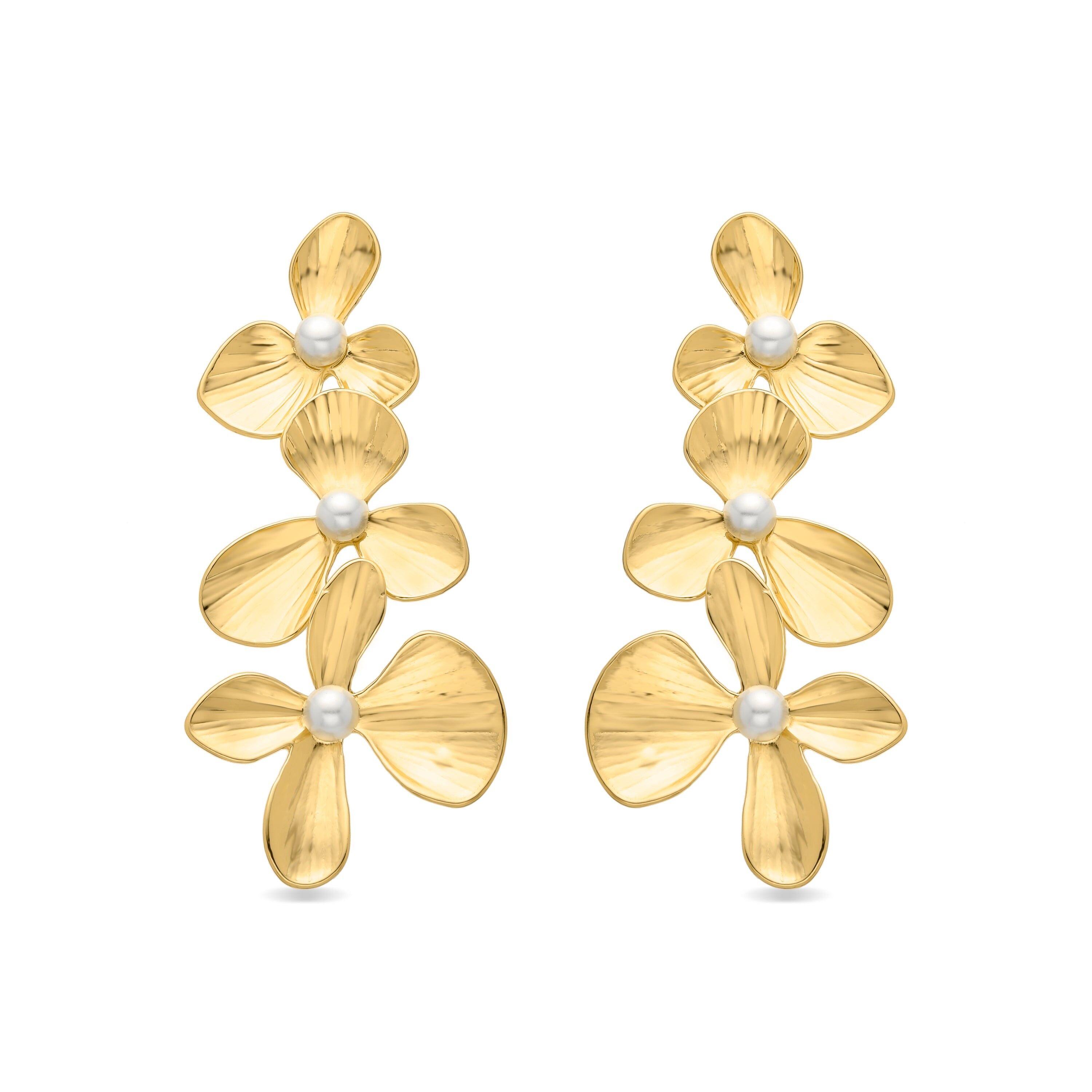 Orecchini rifiniti in oro giallo 18 carati - Callam