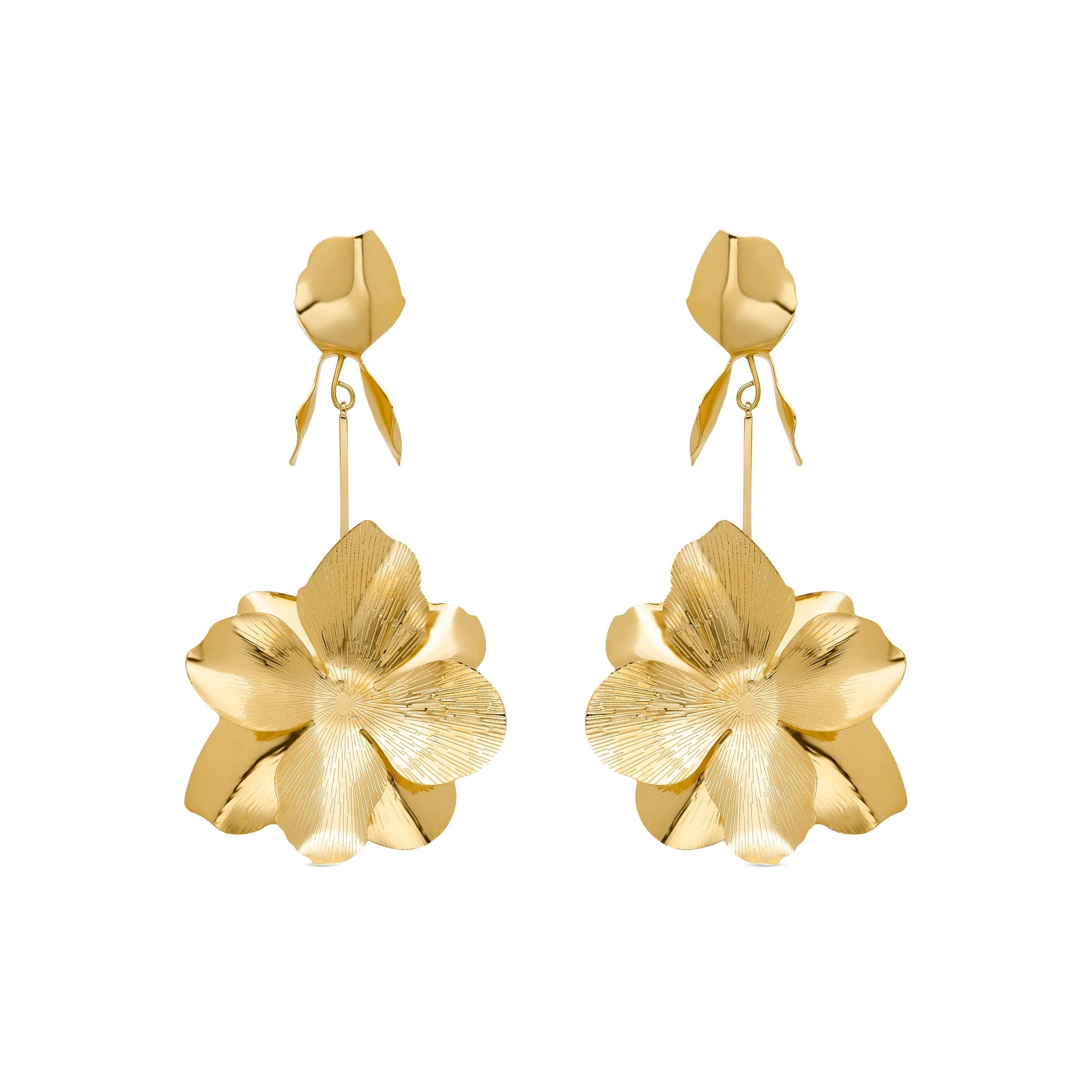 Orecchini rifiniti in oro giallo 18 carati - Kajack