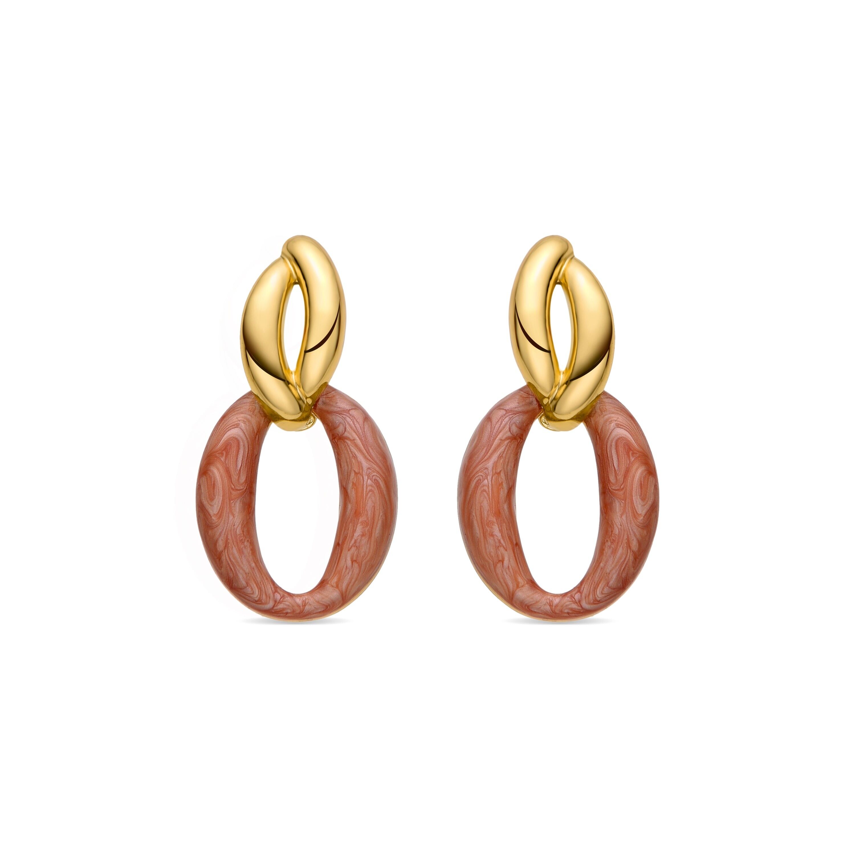 Orecchini rifiniti in oro giallo 18 carati - Gahai