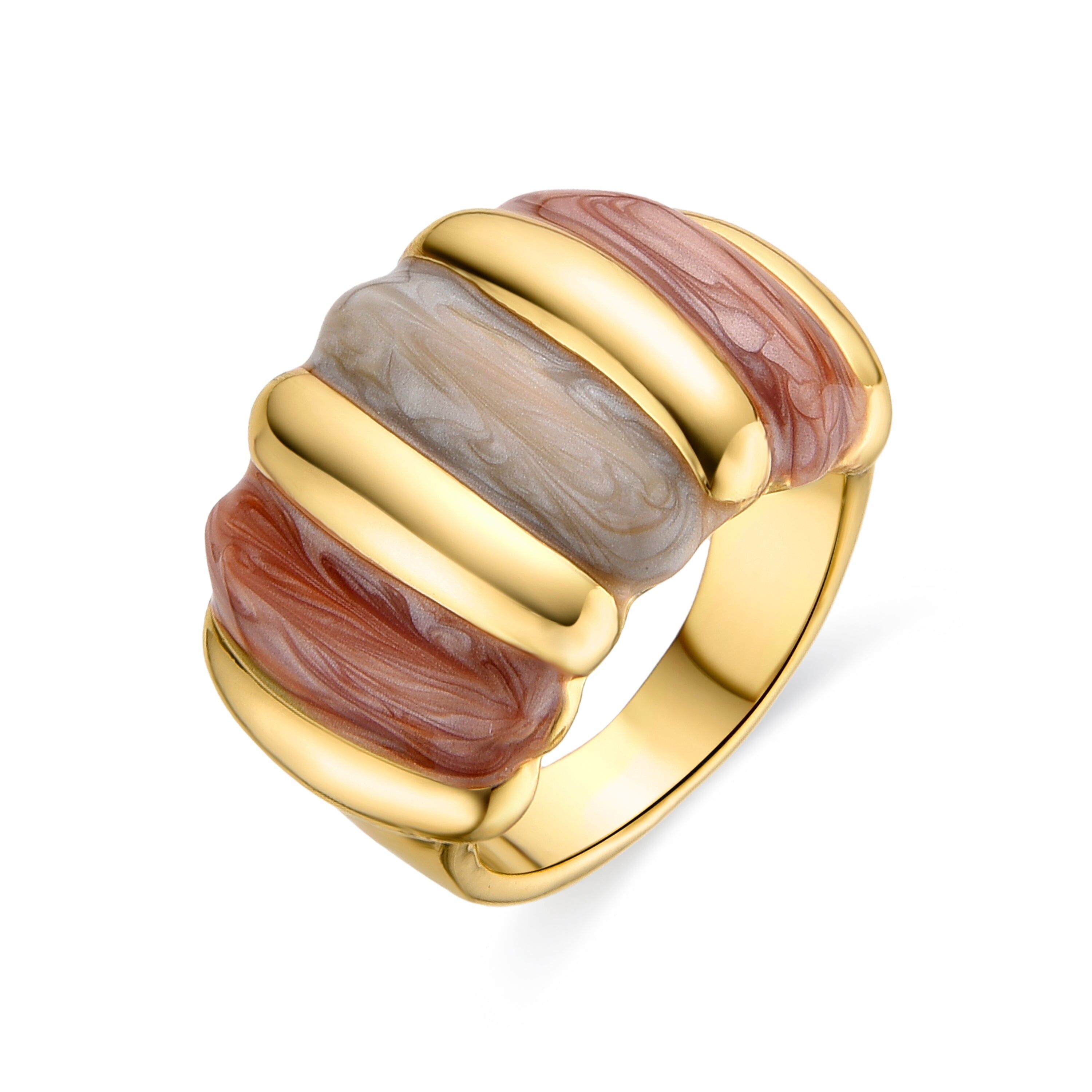 Anello rifinito in oro giallo 18k - Gahai