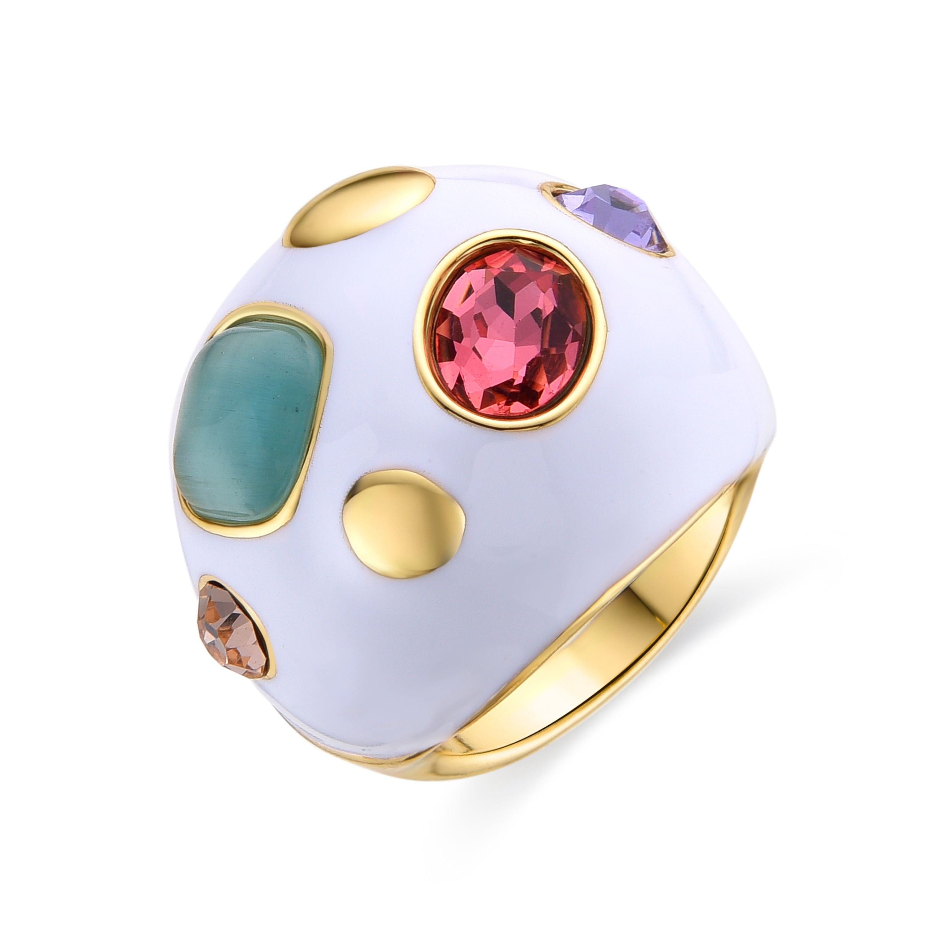 Anello rifinito in oro giallo 18 carati - Yever