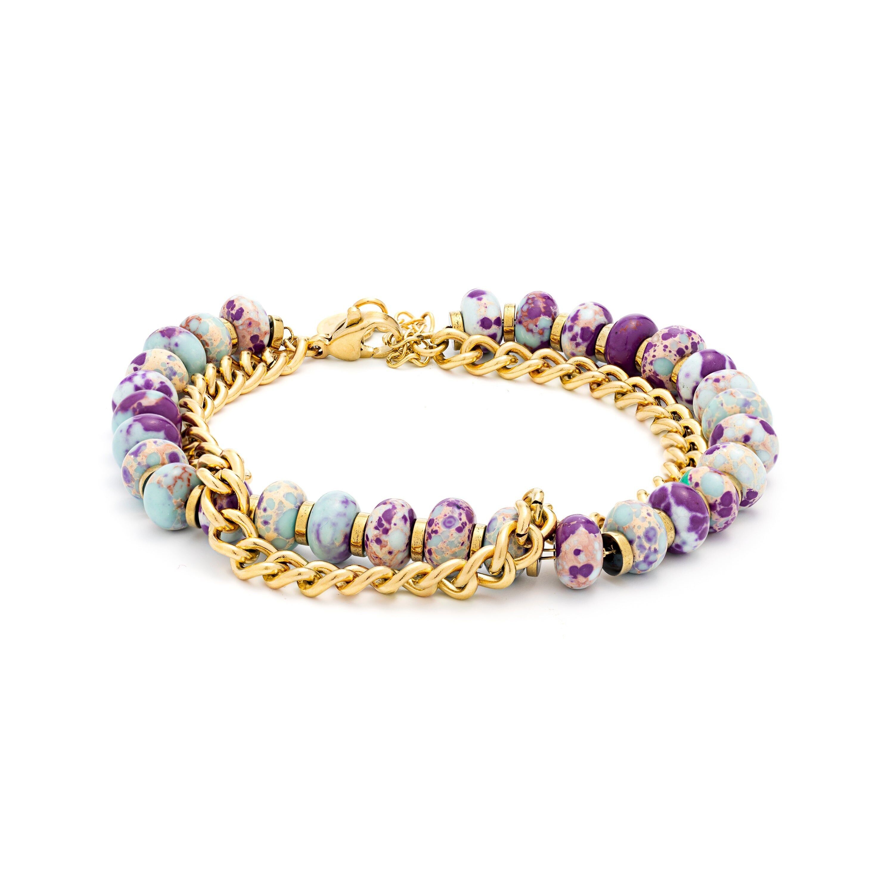 Bracciale rifinito in oro giallo 18 carati - Hidao