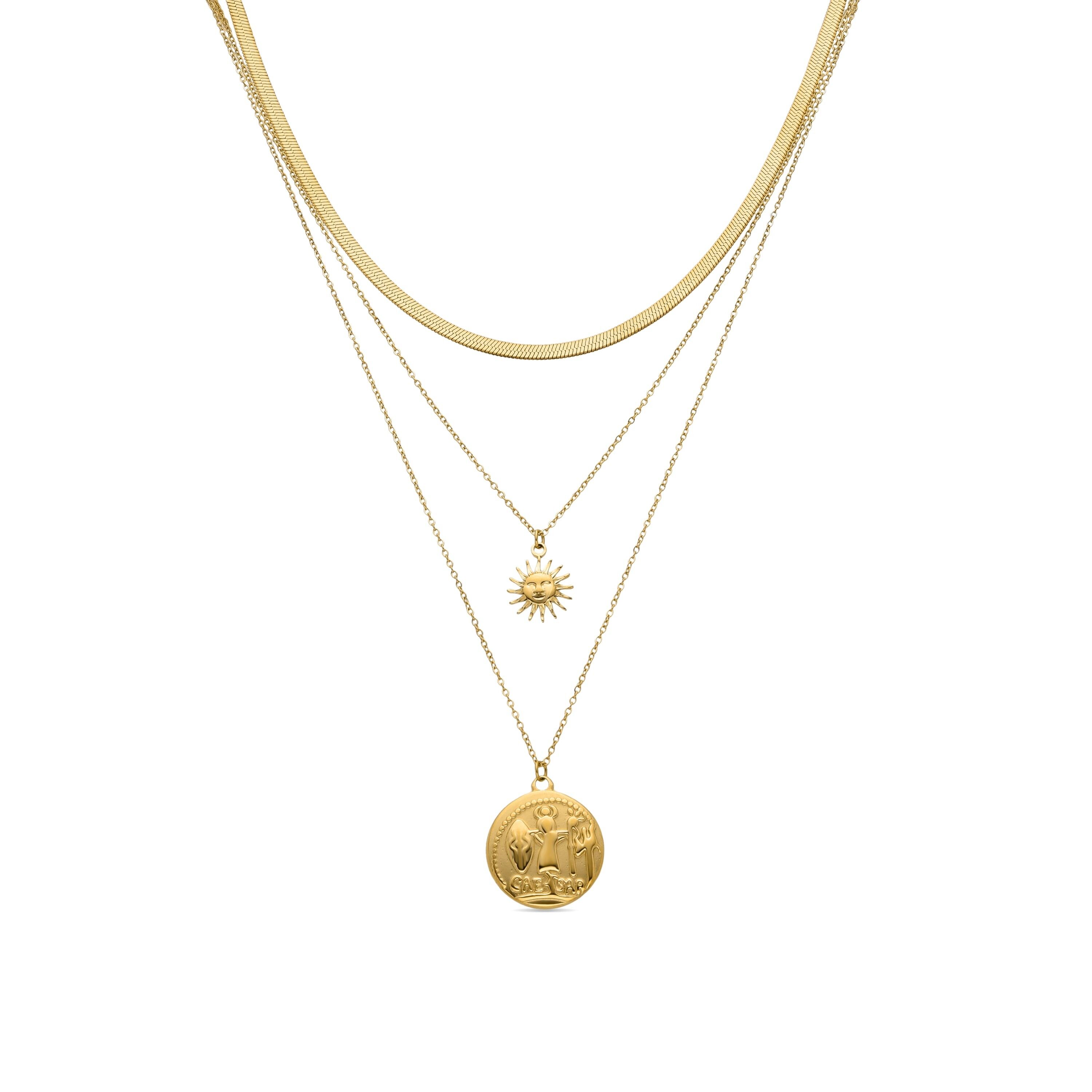 Collana con finitura rodiata - Wiga