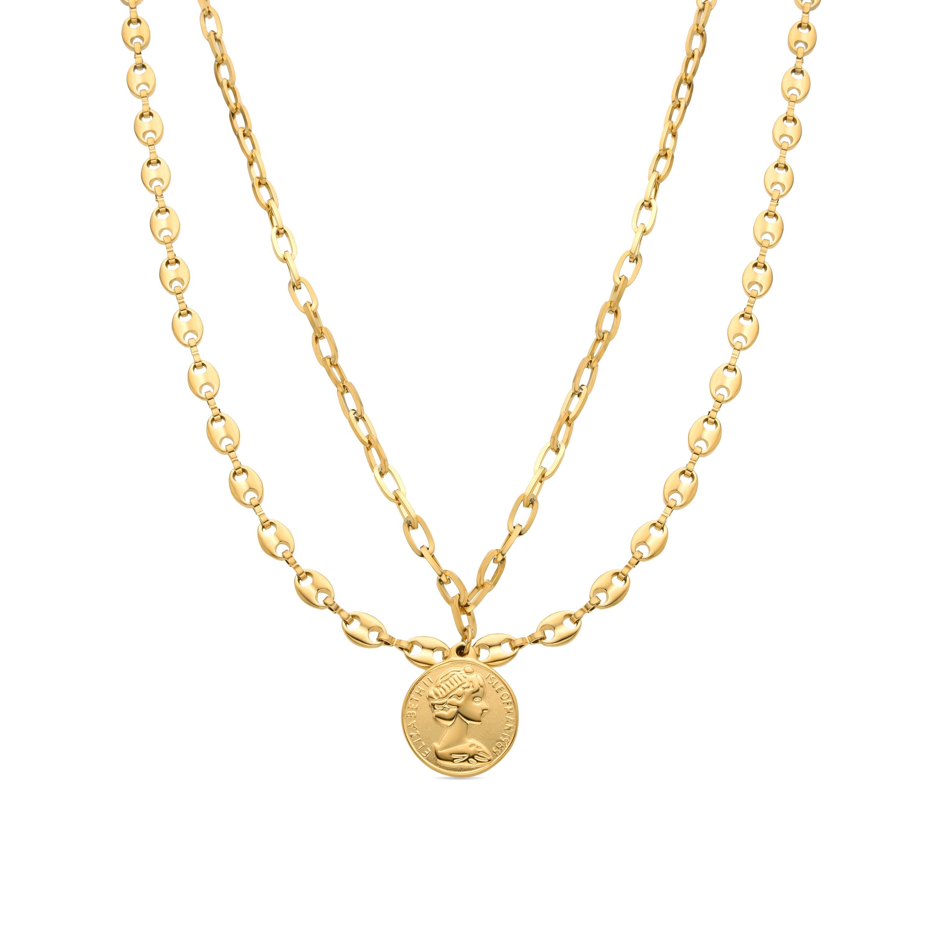 Collana con finitura in oro giallo 18 carati - Takson