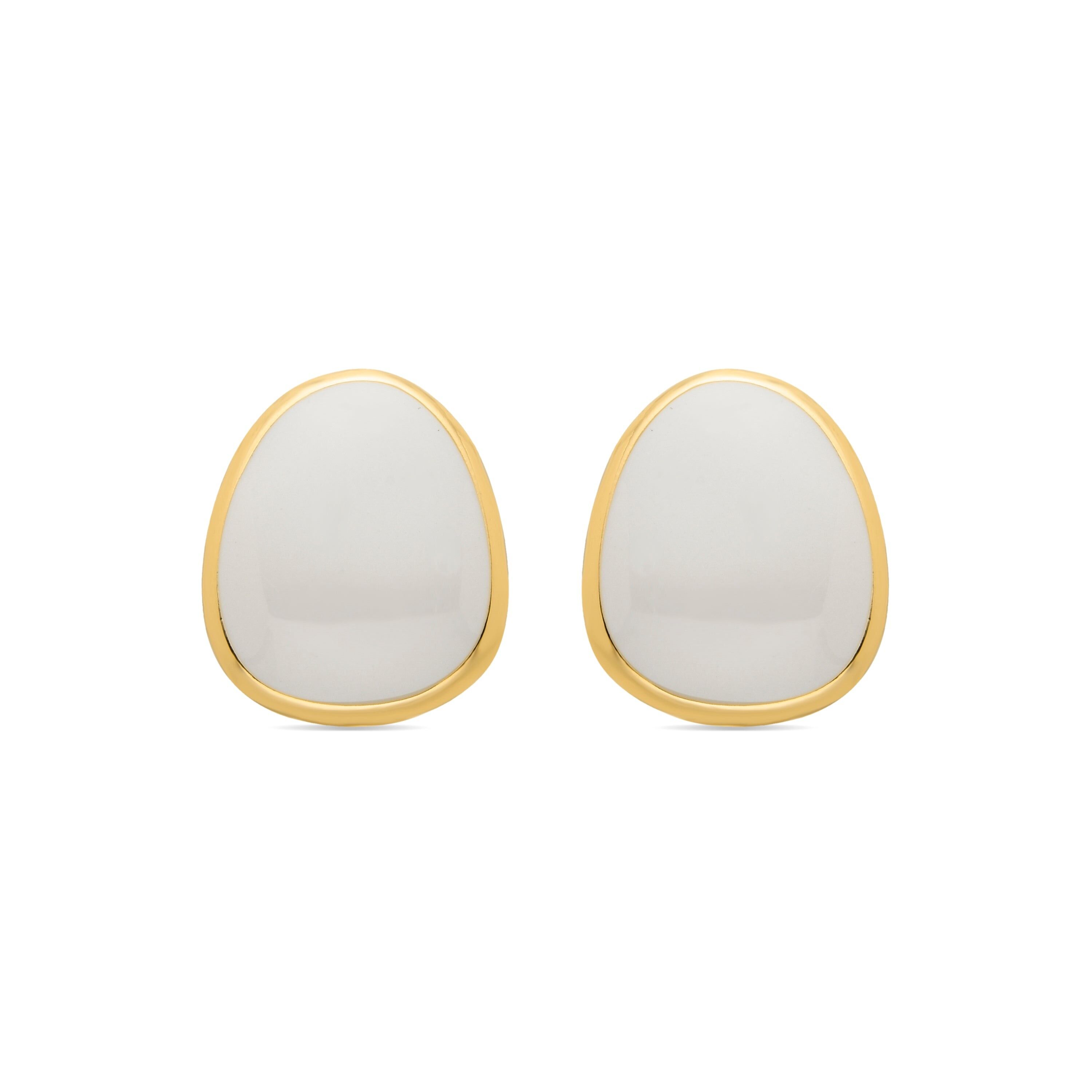 Earrings finished in 18k yellow gold - Malius