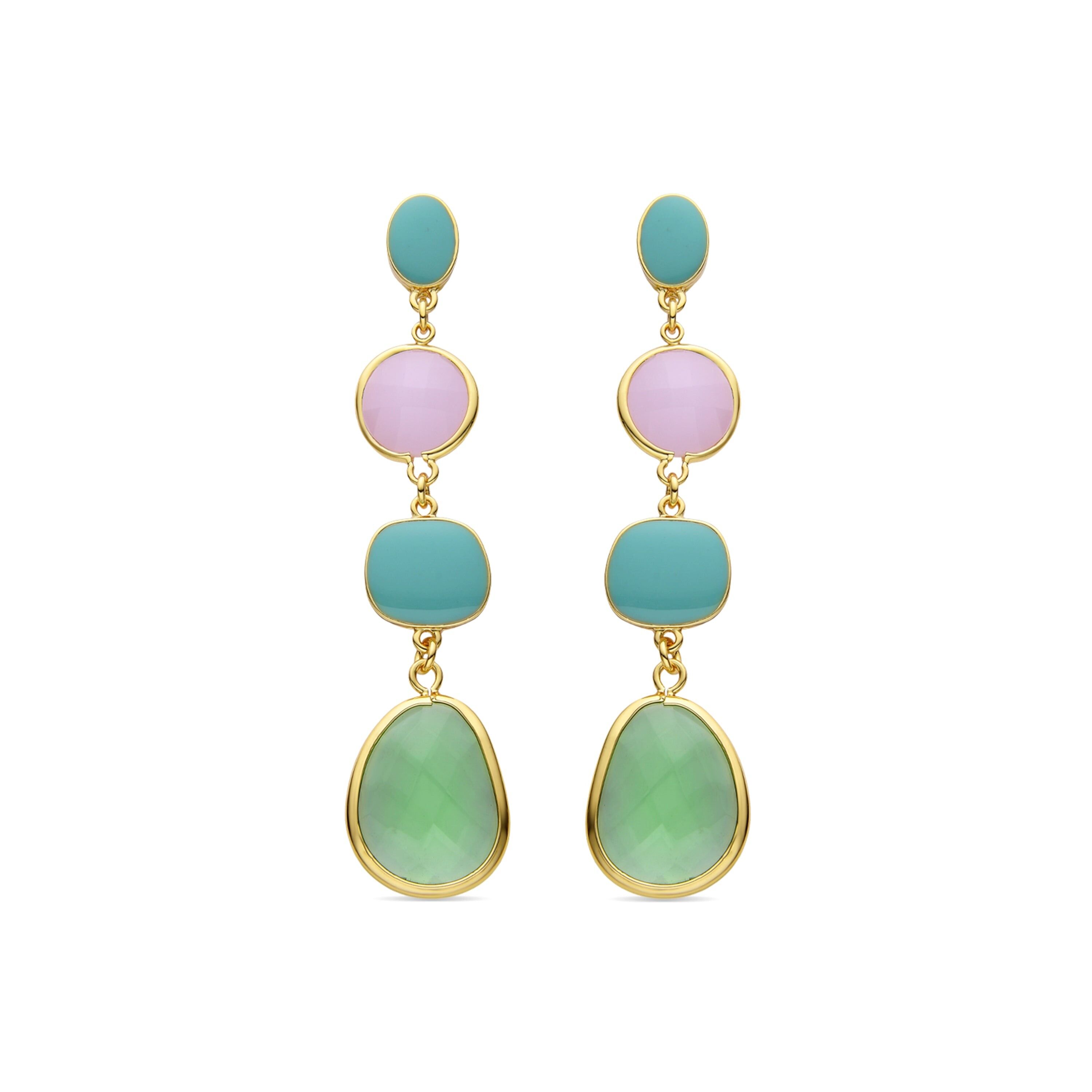 Orecchini rifiniti in oro giallo 18 carati - Sitin