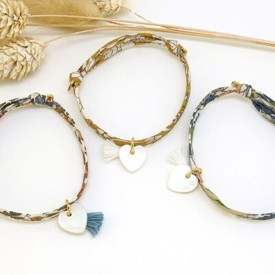 Bracciale cuore in madreperla