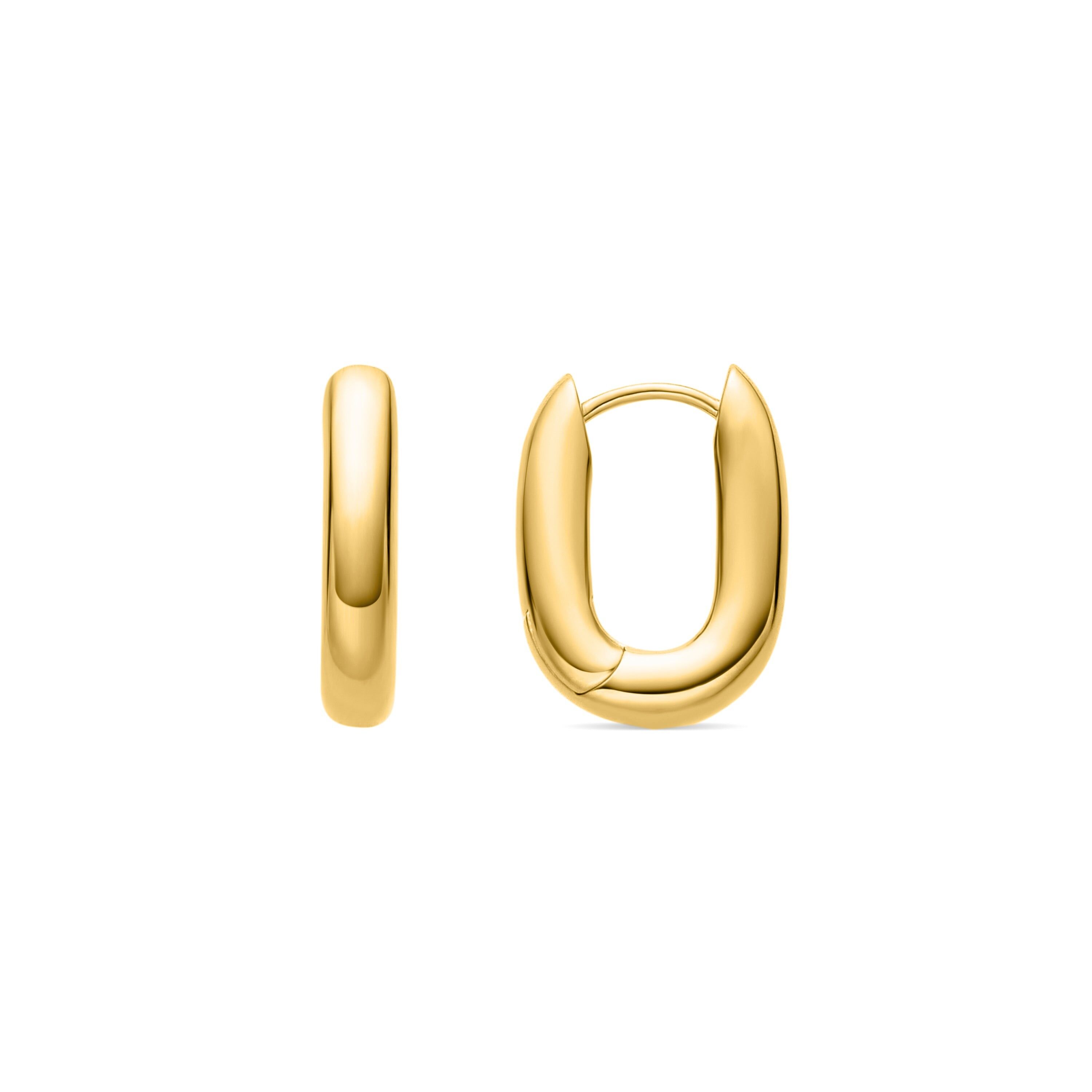 Pendientes acabados en oro amarillo de 18k - Tankon