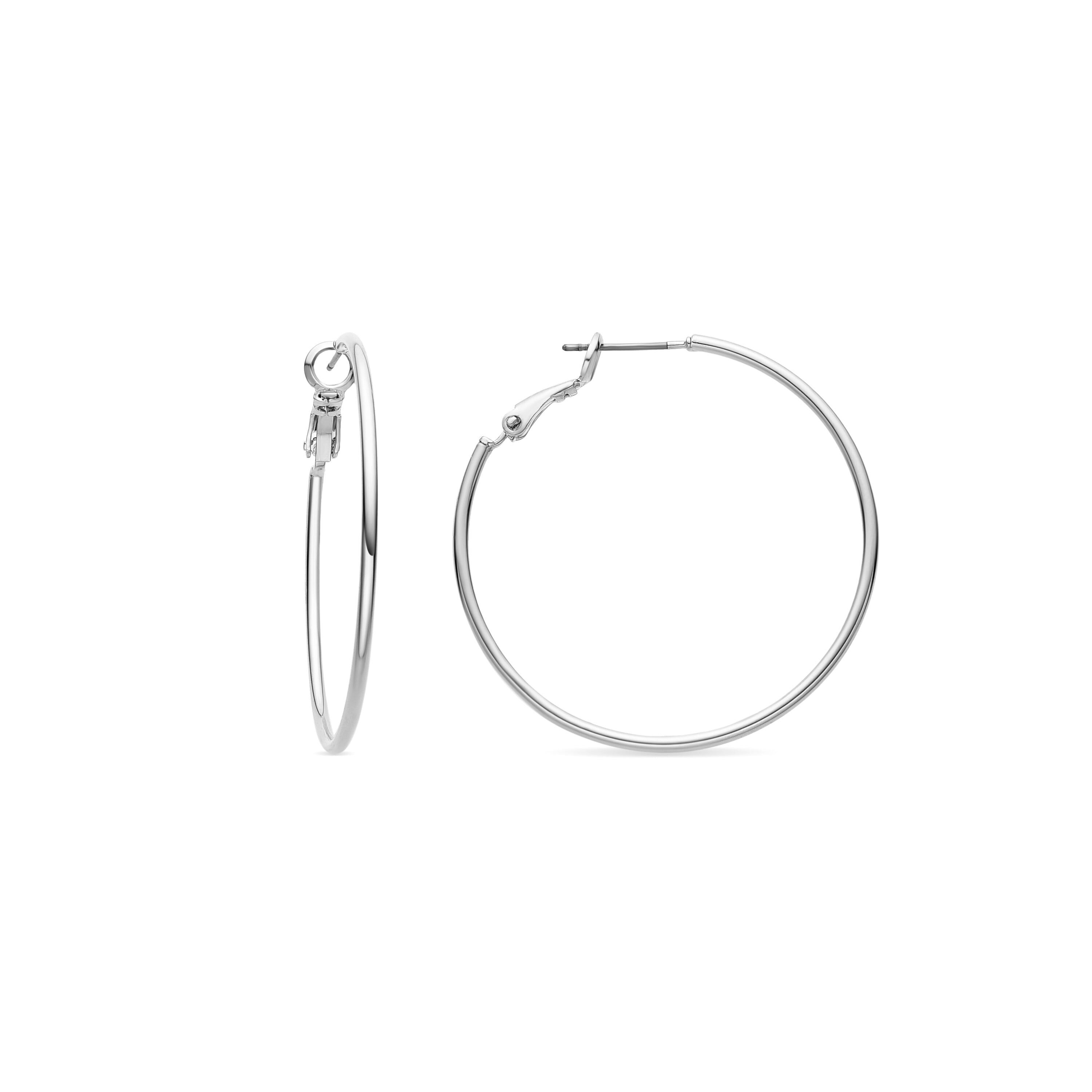 Pendientes acabados en rodio - Kelxo