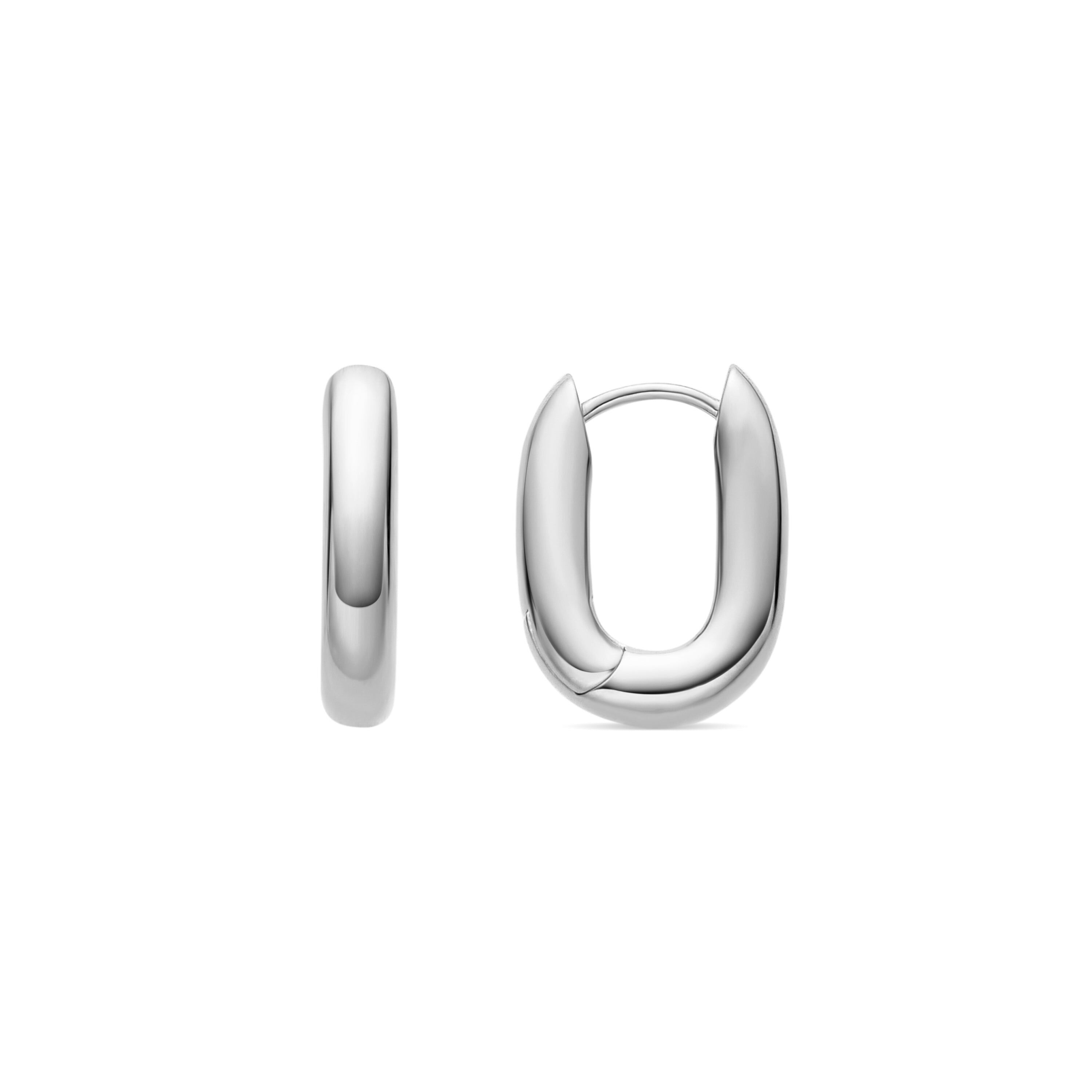 Pendientes acabados en rodio - Tankon