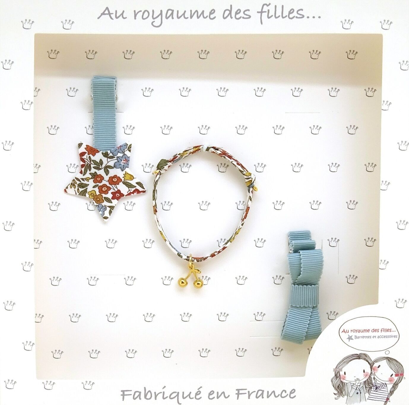 Juego de pinzas para el pelo y pulsera C5