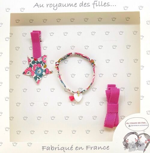 Coffret barrettes et bracelet C6