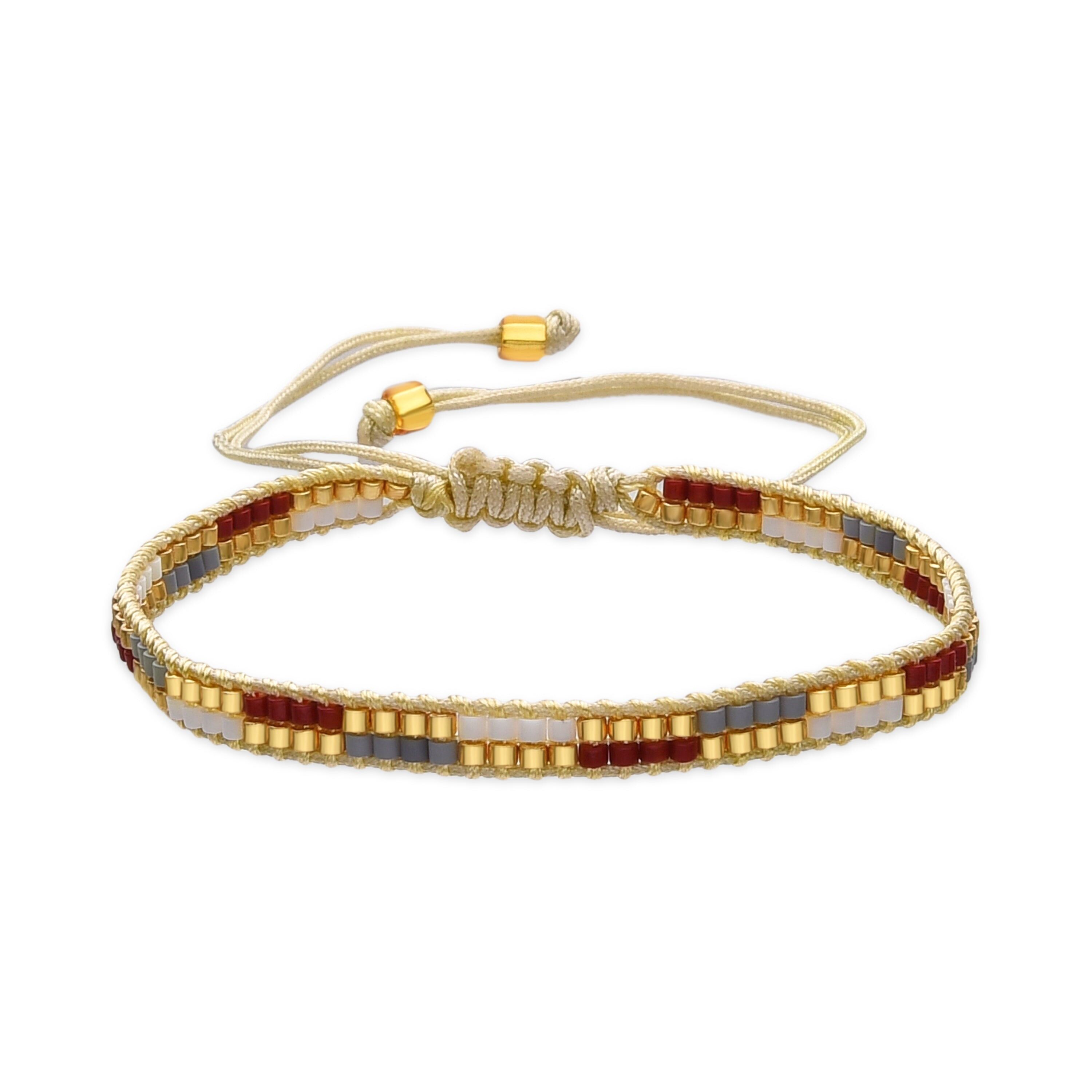 Bracciale con Cristalli Multicolor finitura oro 18 carati - Anlako