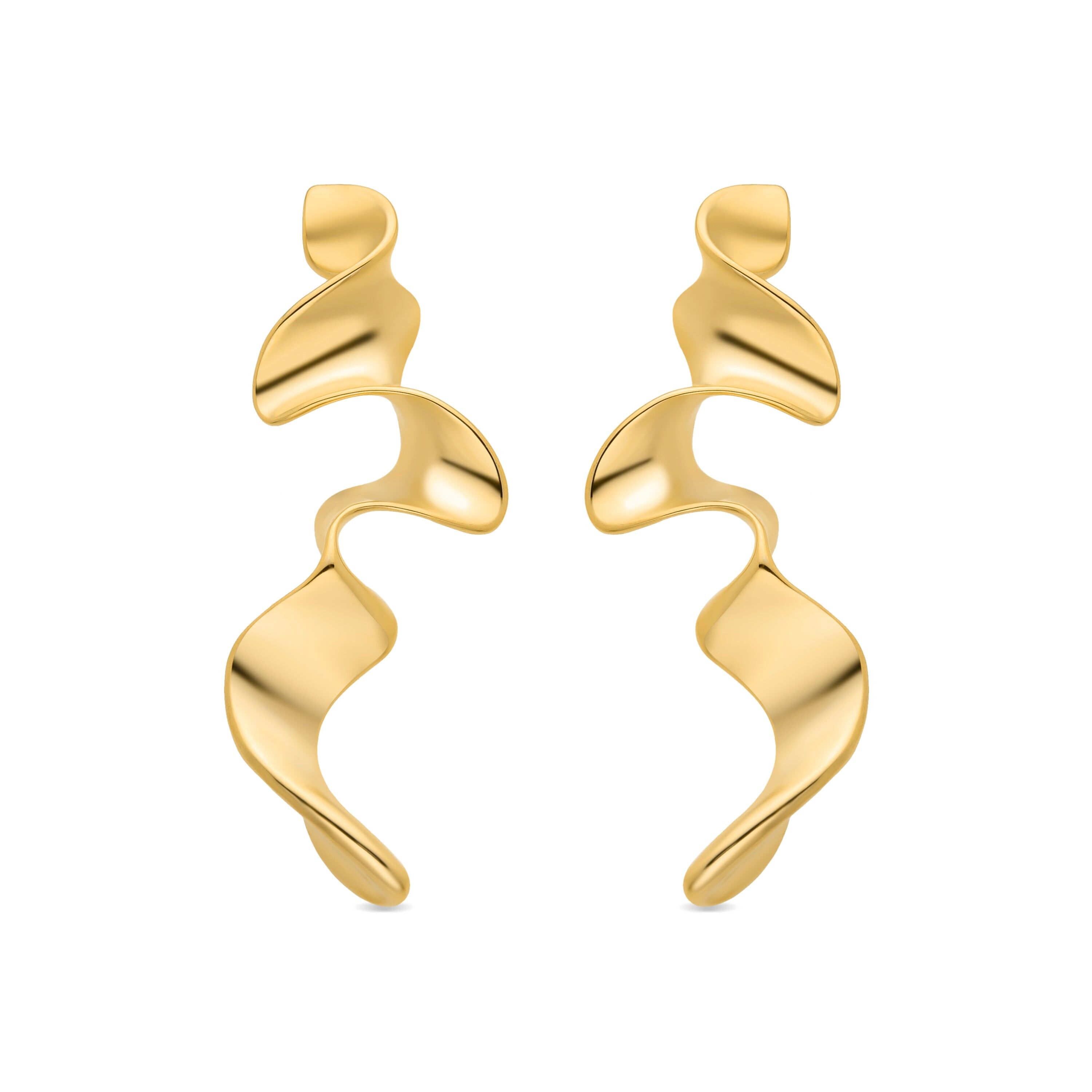 Ohrringe mit 18-karätigem Goldfinish – Triyie