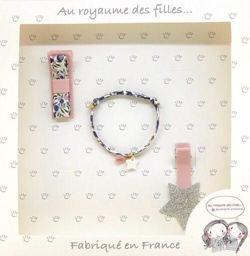 Coffret barrettes et bracelet C11