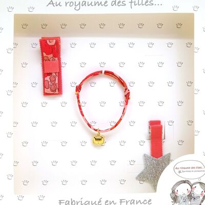 Coffret barrettes et bracelet C11