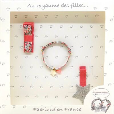 Set di fermagli per capelli e bracciale C12