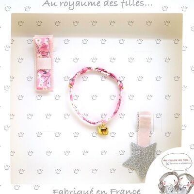 Juego de pinzas para el pelo y pulsera C12