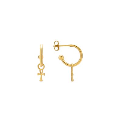 Orecchini in argento sterling 925 con finitura oro 18 carati - Kalau