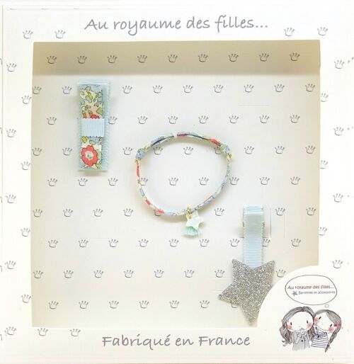 Coffret barrettes et bracelet C9