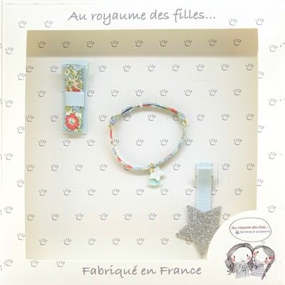 Coffret barrettes et bracelet C9