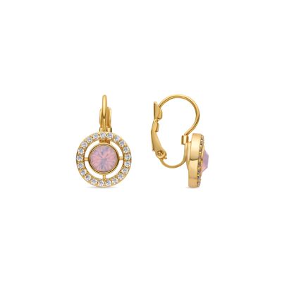 Earrings with Shiny Zirconia 18k gold finish - Othal