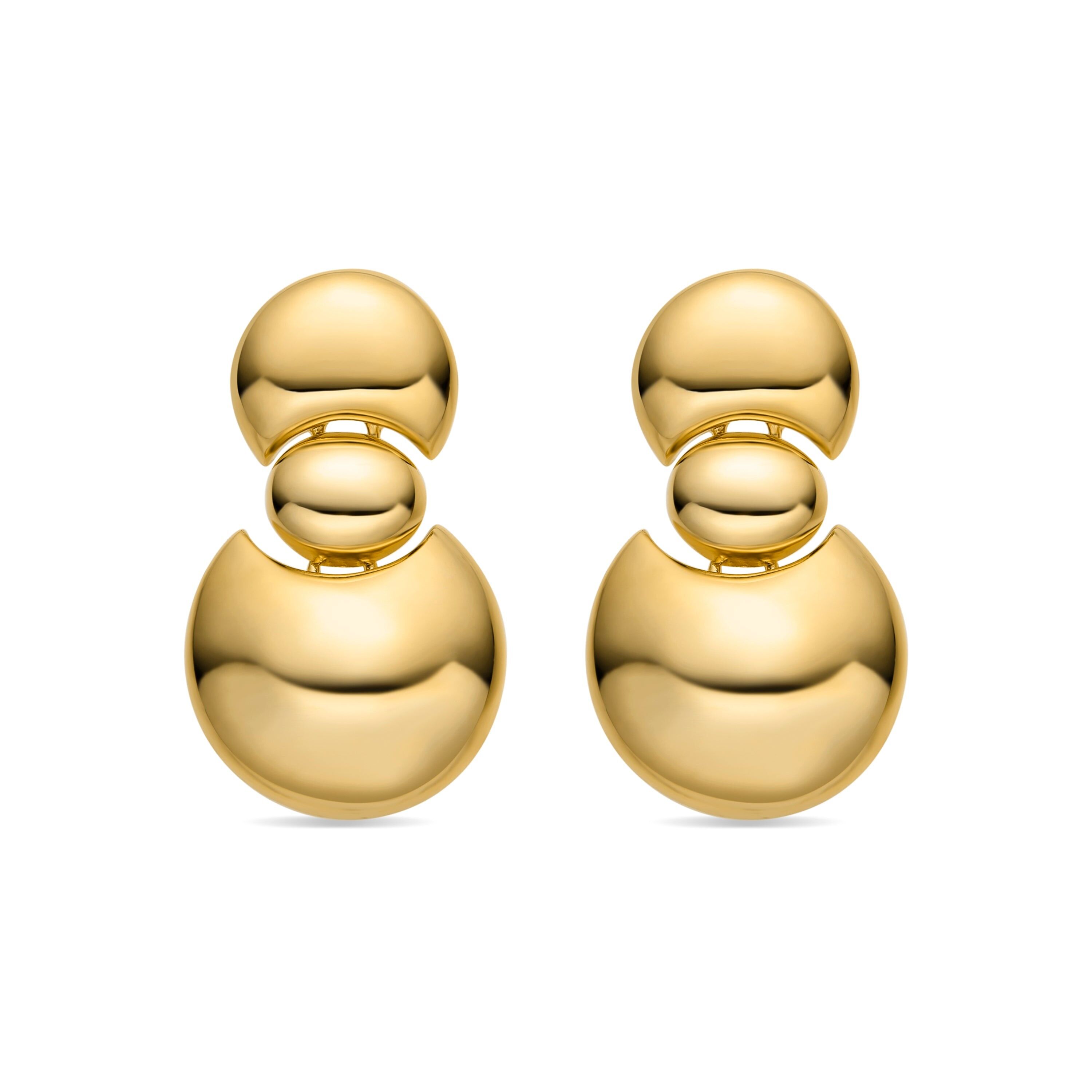 18k gold finish earrings - Shax
