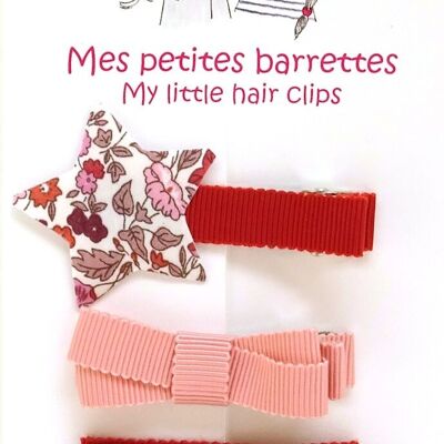 Set di 4 fermagli per capelli E1