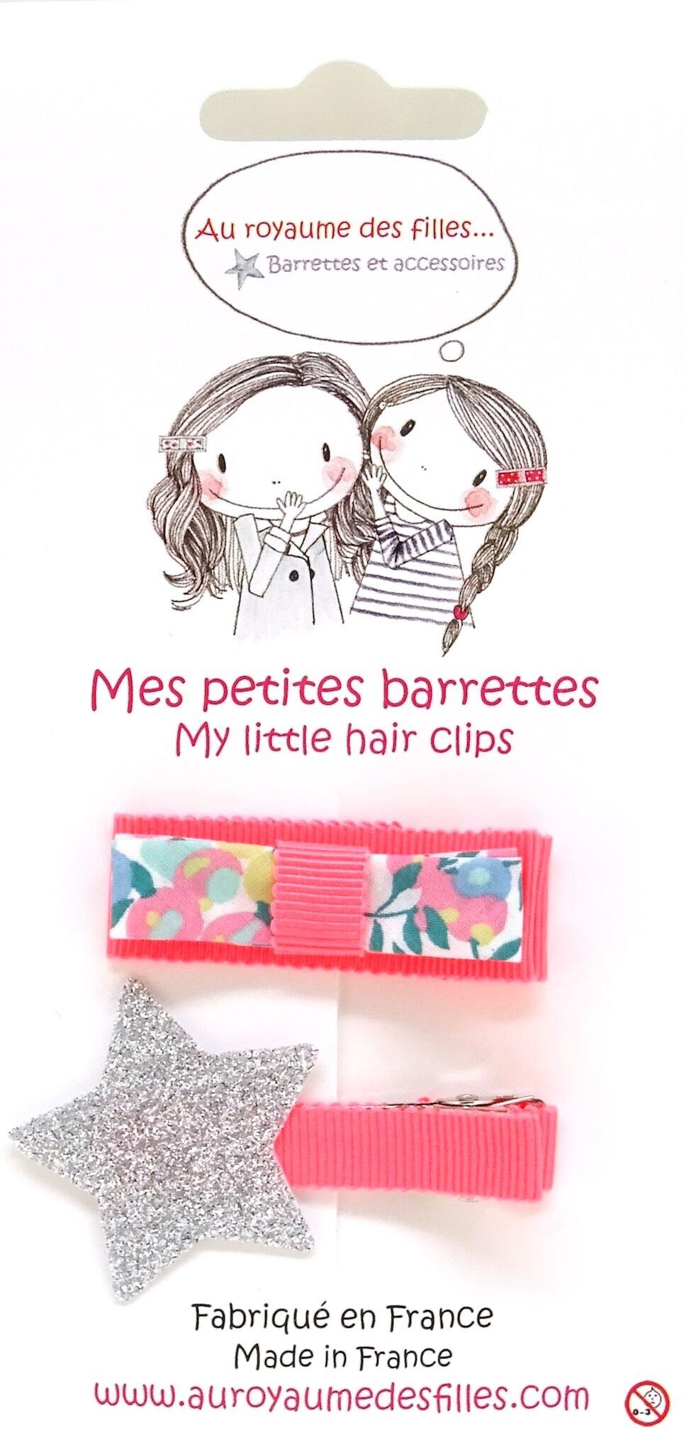 Set di 2 fermagli per capelli E15