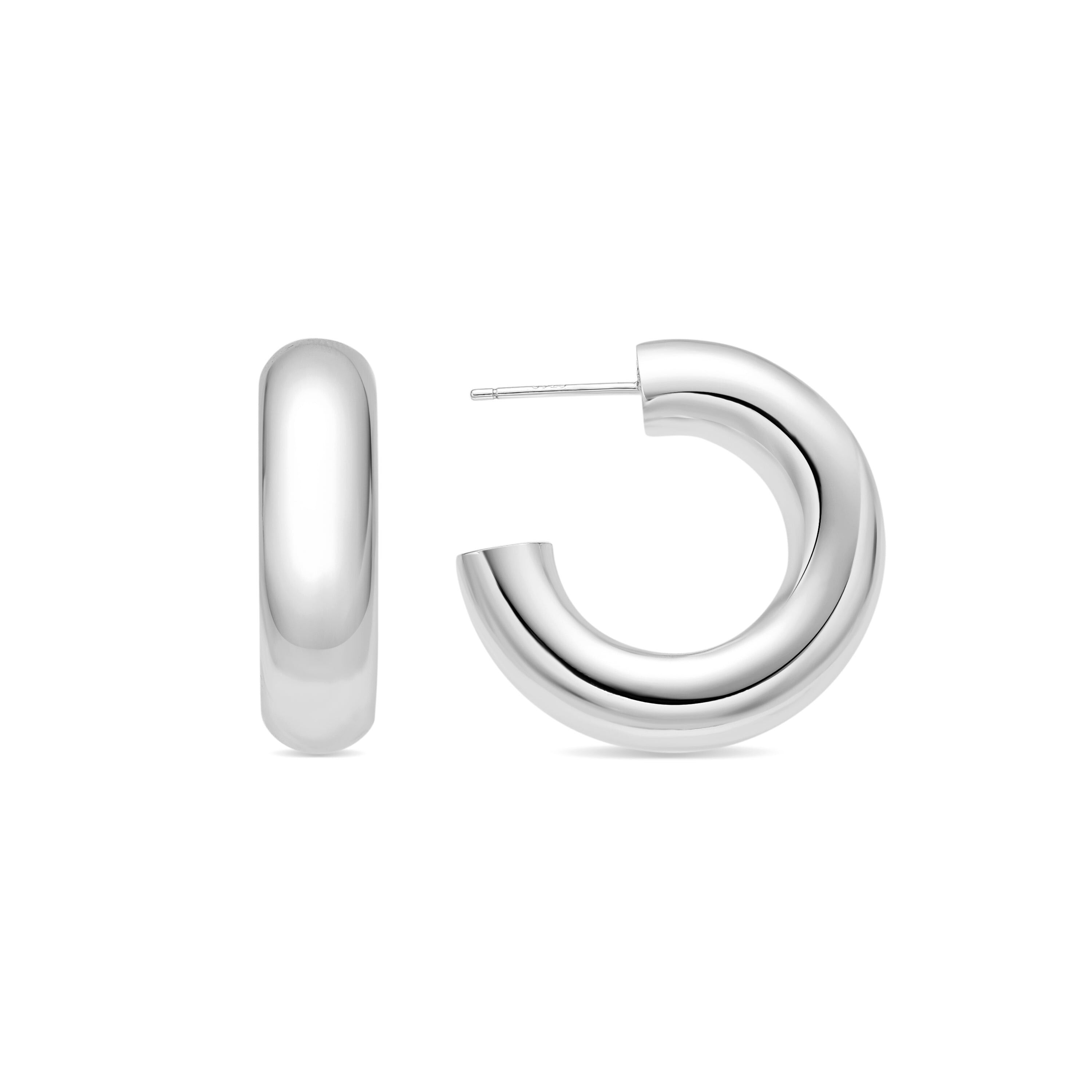 Orecchini con - finitura argento - Thea