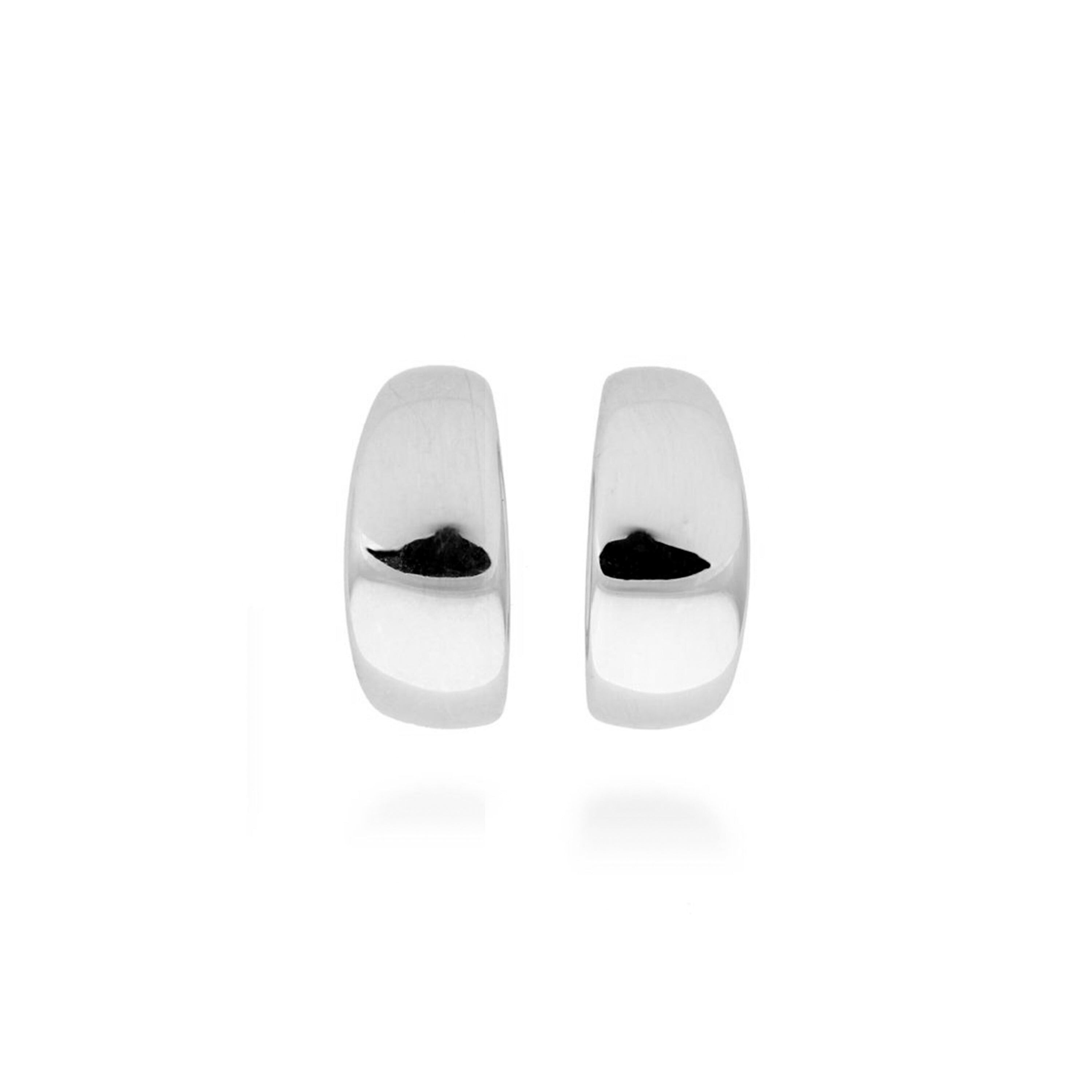 Orecchini rifiniti in rodio - Mrango