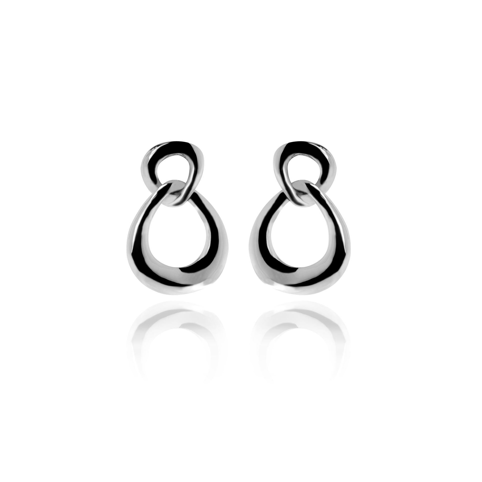 Ohrringe aus Rhodium – Jomo