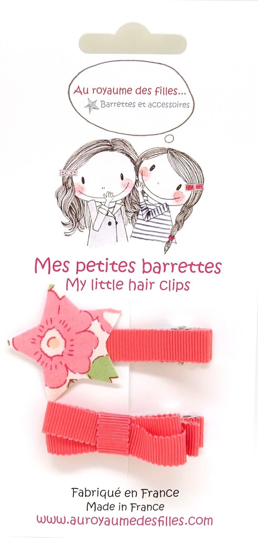 Set di 2 fermagli per capelli E19