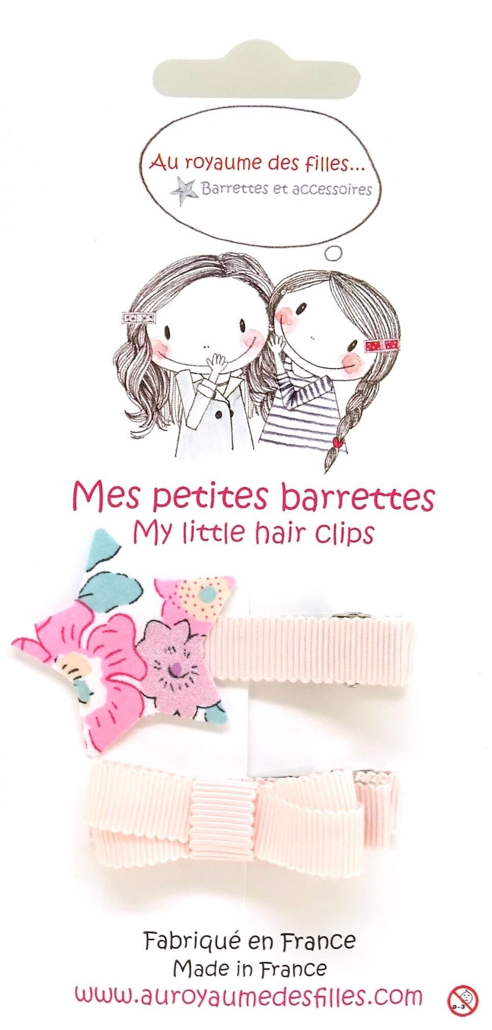 Set di 2 fermagli per capelli E21