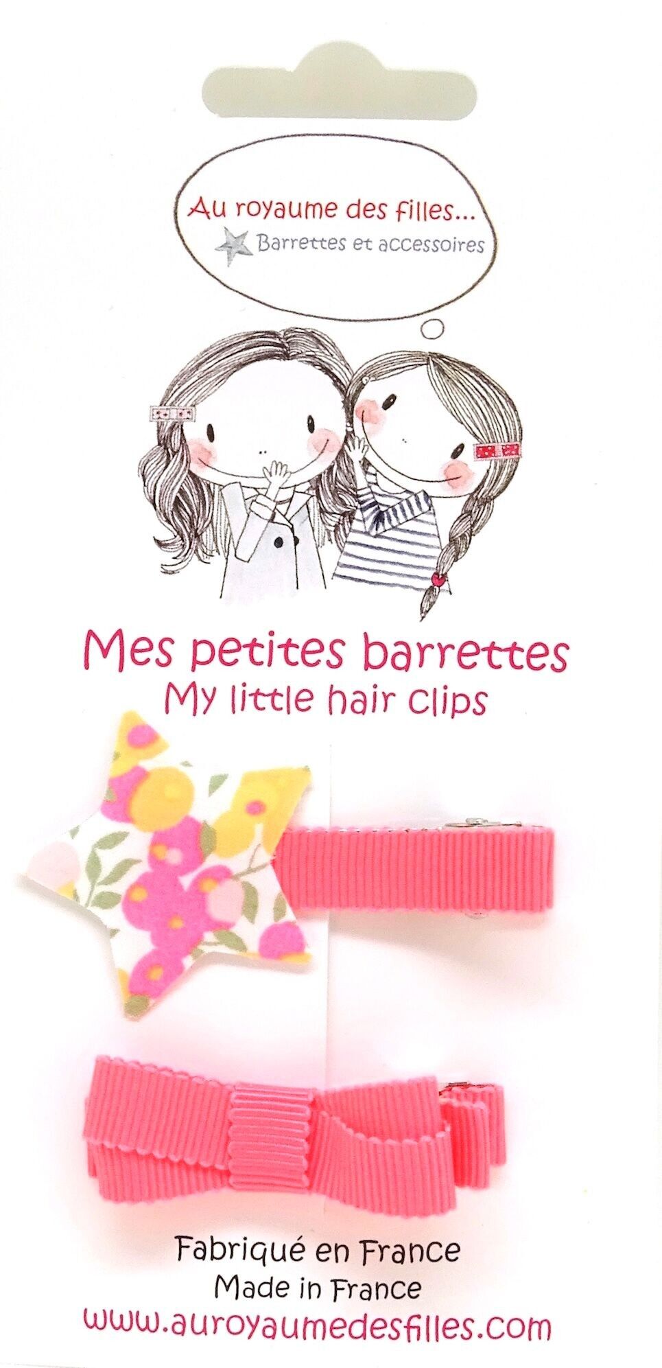 Set di 2 fermagli per capelli E22